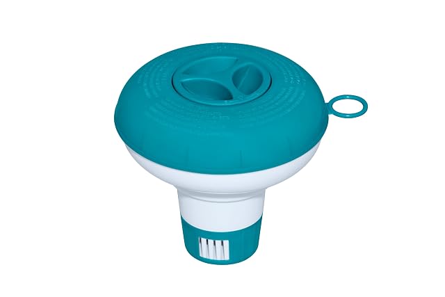 Dispensador flotante de productos Bestway de doce coma cinco centímetros con un anillo de abertura regulable