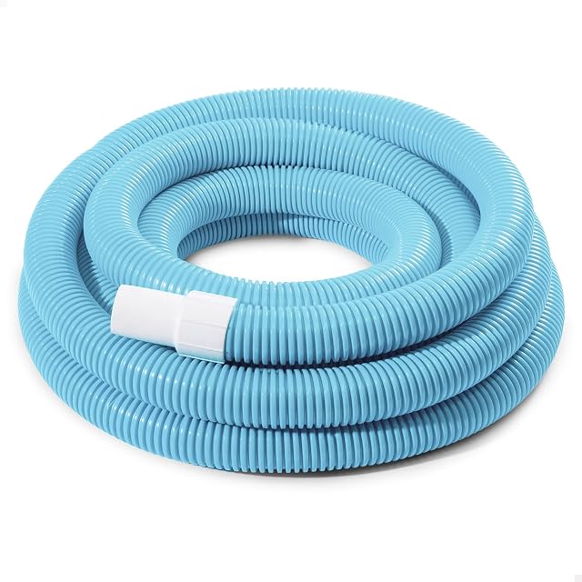 Manguera de aspiración espiralada Intex Deluxe de siete metros sesenta en 38 mm con terminales desmontables