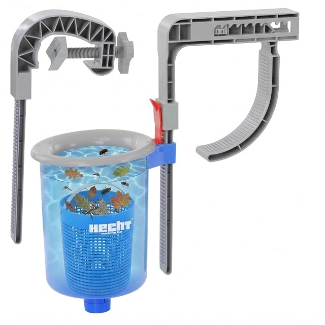 Skimmer de piscina colgante Hecht con cesta extraíble y conexión de manguera de 32/38 mm