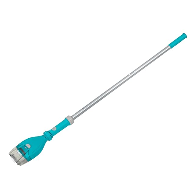 Aspirador de piscina sin cable Bestway AquaTech, con cámara de residuos transparente, en una pértiga de tres piezas