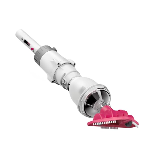 Aspirador de piscina sin cable BWT BC02, aparato compacto de 43,5 cm con cepillo plano y cable de carga